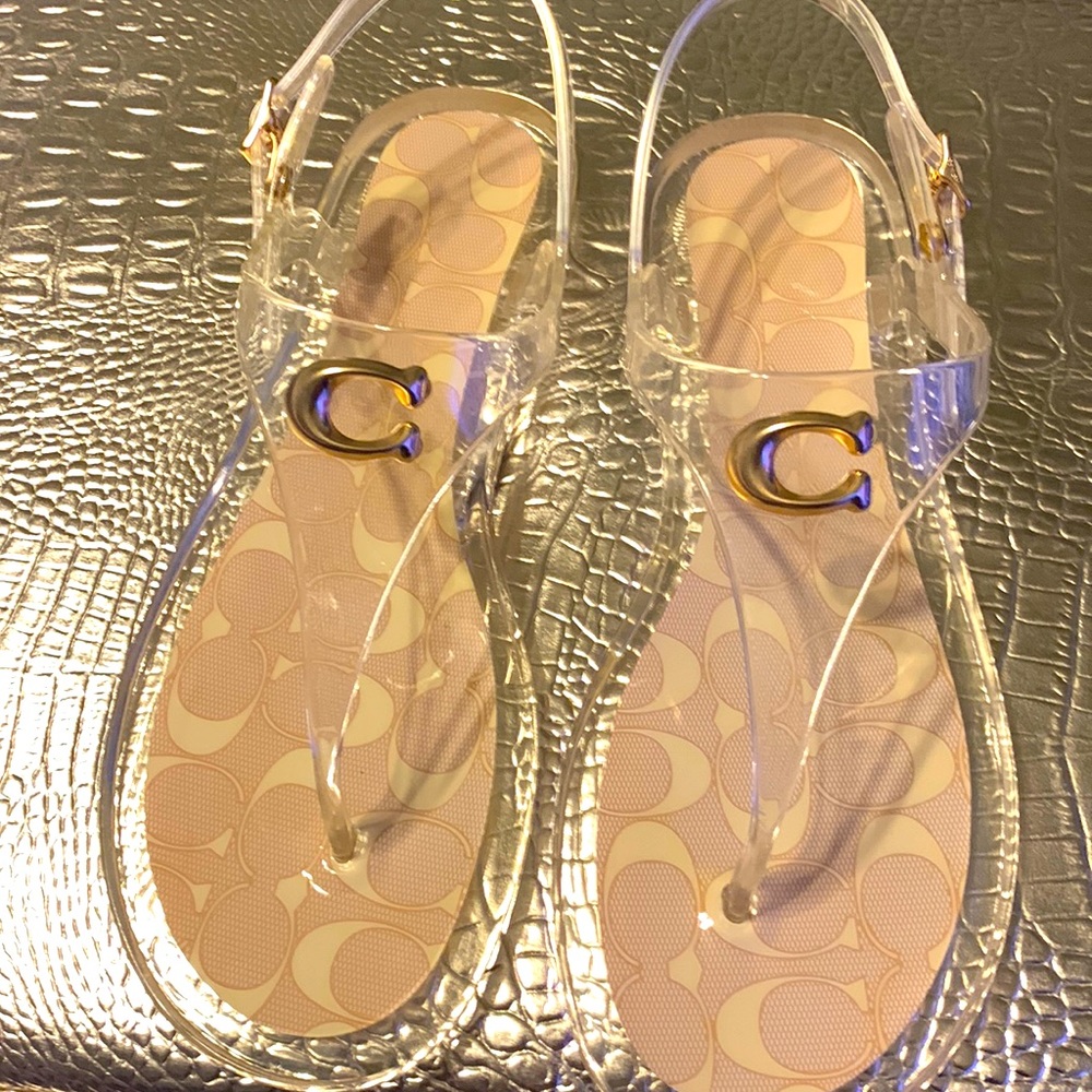 Coach clear jelly 🩴 sandal size 8